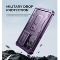 thumbnail image 4 of Dexnor for Samsung Galaxy S24 Ultra Case with Built-in Slide Camera Cover & Screen Protector & Kickstand, Shockproof Rugged Case Full-Body Bumper Protective Cover for Galaxy S24 Ultra 2024, Purple, 4 of 7