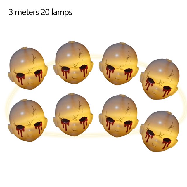 Luces Decorativas Halloween Fantasma 3M 20 LED para Suministros Fiestas en El