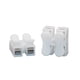 thumbnail image 1 of 26 piezas 2 terminales de crimpado eléctricos bloque de empalme conector de cable de terminal de conexión de doble fila resorte rápido prensa blanco, 1 of 6