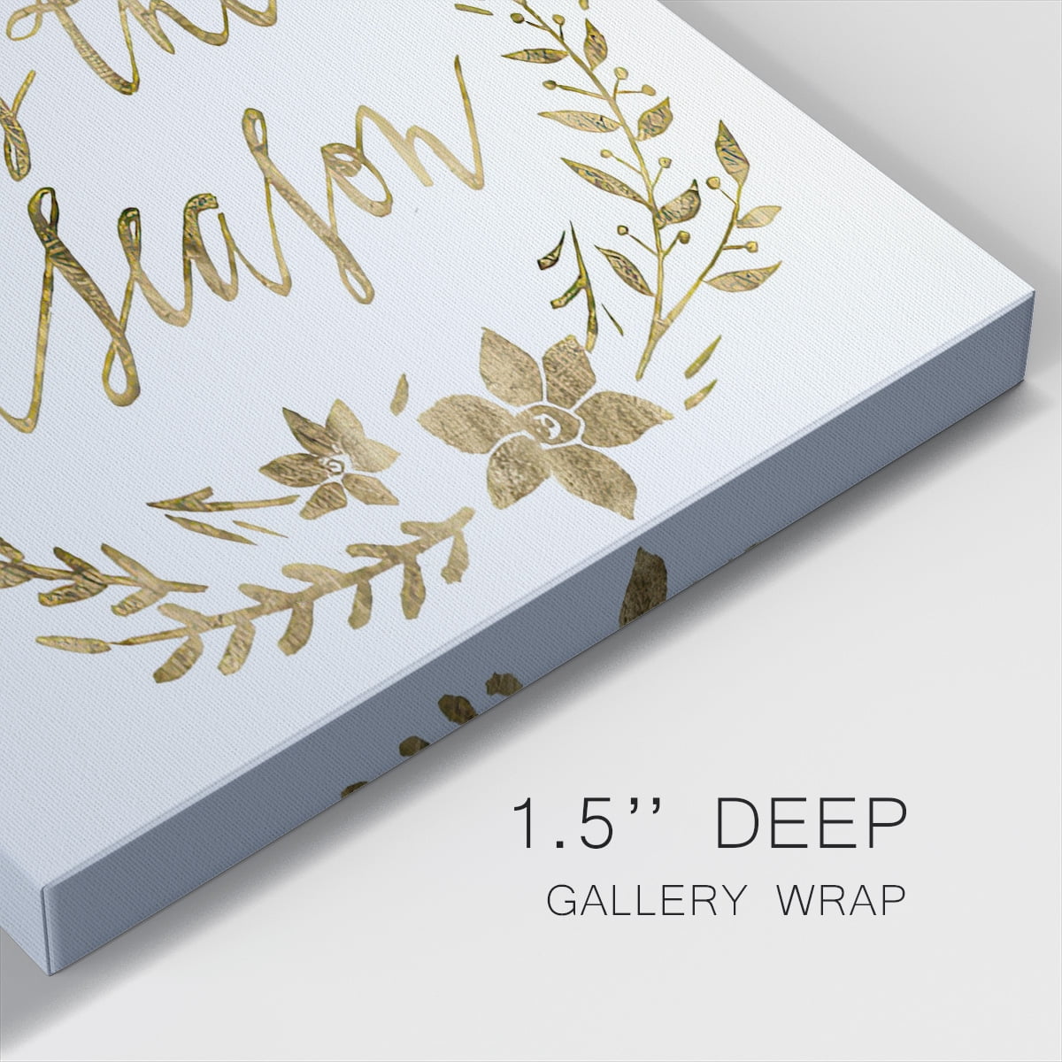 Golden Christmas I- Gallery Wrapped Canvas