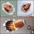 thumbnail image 2 of Snmubt Football Wall Decals, Wall Stickers Break Through The Wall, DIY Rugby Football Wall Decor for Boys Playroom Bedroom Classroom Living Room (Multicolor), 2 of 6