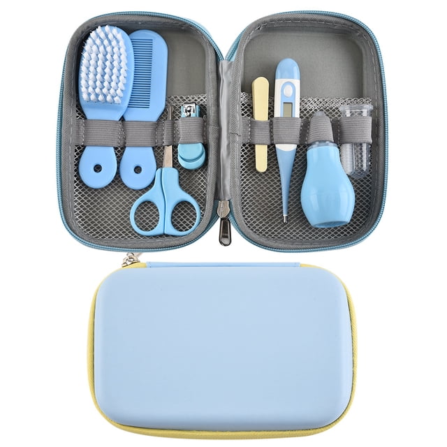 Kit Bebe Recien Nacido Higiene, 8 piezas Kit de Aseo para Bebés con Estuche de Transporte Set Cuidado Bebe Regalo para bebés recién nacidos niños pequeños cuidado de la salud Shuxiu Wang 8390615156790