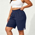 thumbnail image 4 of Women's Casual Summer Shorts High Waisted Elastic Drawstring Lounge Sweatshorts with Large Pockets Flattering Activewear for Workout Running Gym and Everyday Comfort Wear, 4 of 6
