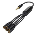 thumbnail image 2 of 4Pole TRRS Male To 5 Ports Aux Cable Earphone Mic Audio Adapter, 2 of 5