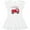 AA-White, variant on Inktastic Valentine Fire Truck with Hearts Girls Toddler Dress