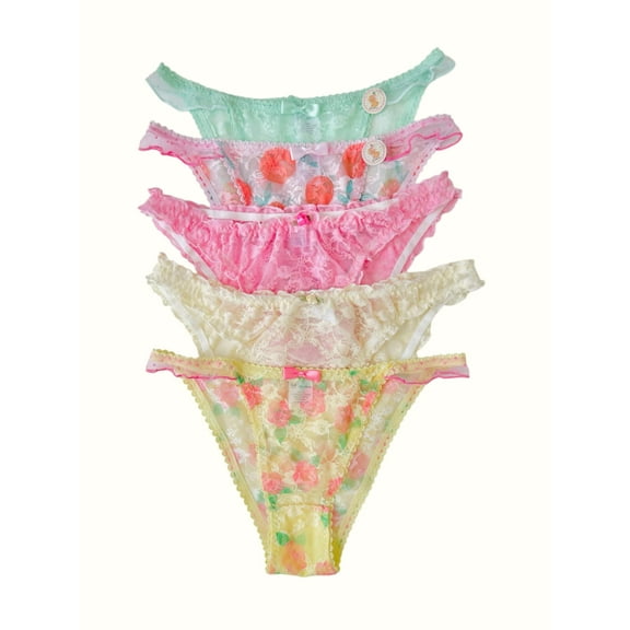 Milanblocks Lace Dreamy Floral Lace Bikini style Panties