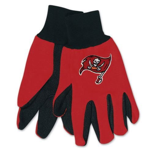 Tampa Bay Buccaneers Two Tone Adult Size Gloves by McArthur