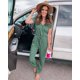 thumbnail image 3 of Mono de Mujer PRETTYGARDEN 2025 Casual Manga Corta Verde Talla M, 3 of 5