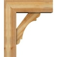 thumbnail image 3 of Ekena Millwork 8"W x 24"D x 28"H Olympic Block Rough Sawn Bracket w/ Offset Brace, Western Red Cedar, 3 of 25