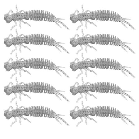 Ruimatai Fishing Lures Baits Lifelike Larvae Soft Bait Insect Soft Worm Simulation Fake Bait Fishing Lures Fishing Bait Must-Have For Family Fishing Gear