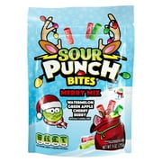 Sour Punch Bites Merry Mix Holiday Candy Pieces, 9oz Bag