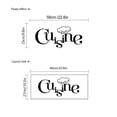 thumbnail image 4 of Adhesivos de pared Cuisine Kitchen Chef, PVC, 24 x 60 cm, removibles, 4 of 4