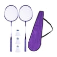 thumbnail image 1 of LOVIVER Badminton Rackets Badminton Racquets for Exercise Indoor Outdoor Sports Lawn Violet, 1 of 8