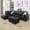 Black#1, variant on 103 Inch Modular Sectional Sofa, MLKHFAP Faux Leather L Shaped 6 Seats Sofa with Storage Ottoman, Extra Headrests, Sectional Couches Furniture for Living Room, Apartment, White