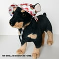 thumbnail image 4 of Harikaji Small Dog Round Hat, Pet Caps with Ear Hole, Brim Bucket Cat Hat Outdoor Sun Protection Neck Strap Adjustable for Small Medium Puppy Doggy Cats Strawberry S, 4 of 5