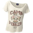 thumbnail image 1 of Flintstones - Camp Pebbles Juniors Slouch T-Shirt, 1 of 1