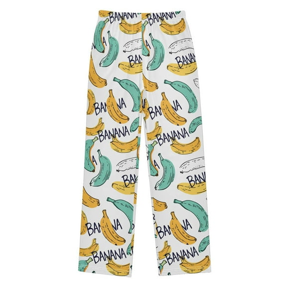 joogoo Cartoon Bananas Pajama Pants Pj Bottoms Sleepwear Lounge L