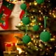 thumbnail image 5 of 100pc terciopelo adorno árbol navideño, bolas colgantes decoración, estilo moderno, para sala, alta calidad terciopelo, marco metálico, 2 niveles, colgantes navideños, luces decorativas, duradero,, 5 of 8