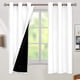 thumbnail image 1 of Insulated Blackout Curtains for Bedroom with Black Liner, Double Layer Full Room Darkening Noise Reducing Grommet Curtain (42 x 63 Inch, 2 Panels), 1 of 4