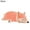 Pink, variant on Anvazise Cute Simulation Fox Soft Stuffed Plush Toy Sleeping Doll Home Pillow Red 60cm