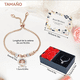 thumbnail image 2 of Pulseras Mujer De Acero Inoxidable Con Caja De Flor Eterna Xtellar oro rosado, 2 of 3