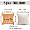 thumbnail image 6 of Fall Decor Pillow Covers 18x18 Inch Hello Pumpkin Throw Pillow Cases Autumn Harvest Seasonal Greetings Orange Autumn Fall Lumbar Pillows Cushion Cover for Home Decor Thanksgiving Gifts, 6 of 6