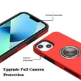 thumbnail image 3 of For Apple iPhone 15 Plus 6.7 inch Metal Ring Stand Magnetic Car Mount Hybrid Impact Protective Shockproof Case Cover Red, 3 of 5