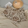 thumbnail image 5 of Brown Chinoiserie Pillow Covers 18x18 Inch 2 Pcs Spring Fall Floral Decor Throw Pillows Boho Vintage Flower Seasonal Outdoor Indoor Decoration Pillowcase Linen Cushion Cover for Couch Sofa, 5 of 6