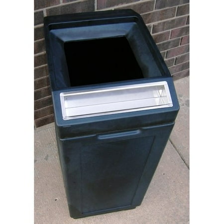 - Forte Product Solutions Sidekick Open Top Waste Container with Ashtray
