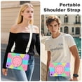 thumbnail image 7 of Case for Samsung Galaxy Tab A11,Anti drop silicone+PC Layer Protective Case 360 ° Rotating Bracelet Handle Stand ,Shoulder Strap, Heavy Duty Shockproof Tablet Case,Colorful Purple,For Galaxy Tab A11, 7 of 7