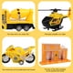 thumbnail image 4 of Set de construcción infantil con vehículos a control remoto: camión volquete, hormigonera, helicóptero y otros vehículos de construcción. Ideal para niños a partir de 3 años., 4 of 7