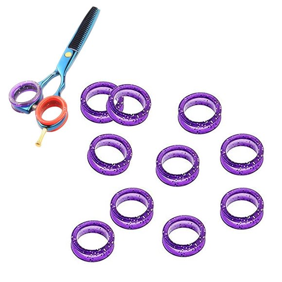 Grooming Scissors Finger Rings Insert Grip, Better Control Barber Hair Scissors Finger Rings  for Pet Shears