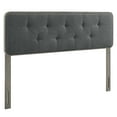 thumbnail image 2 of Modway Collins Tufted Full Fabric and Wood Headboard in Gray Charcoal, 2 of 9