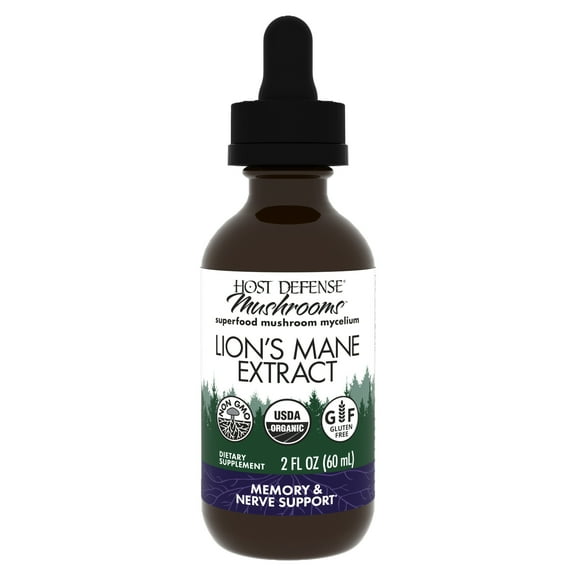 Host Defense Lion's Mane Extract - 2 fl oz (60 Servings)