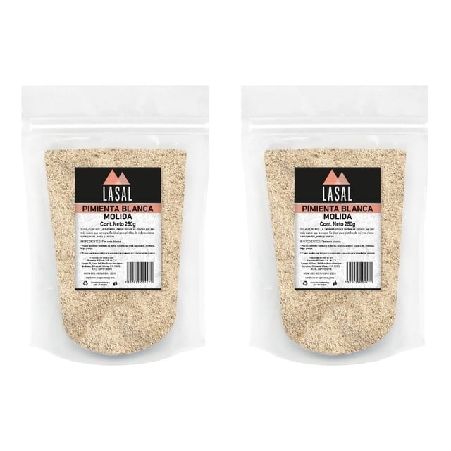 Pimienta Blanca Molida 250 Gramos 2 Piezas