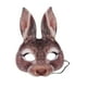 thumbnail image 1 of Máscara de conejo de media cara para Halloween y Pascua, ideal para cosplay, disfraces creativos y accesorios. gris, 1 of 9