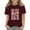 Wine, variant on WTOBBY Summer Children's Round Neck Casual Short Sleeve T-Shirt Top "IN MY BIG SISTER ERA" - Girls Top for Play, School, and Pride,Army Green 100
