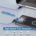 thumbnail image 7 of Type C Charger Fast Charging, 3 Pack Charger Block with USB C Charging Cable 6FT, Type C Block USB C Wall Charger Adapter Plug Brick Cube Charger Station Power Base Android Phone Charger, Purple, 7 of 7