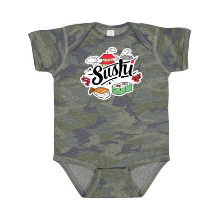

Inktastic Cute Sushi Illustration Gift Baby Boy or Baby Girl Bodysuit