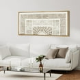thumbnail image 5 of IDEA4WALL Extra Large Framed Canvas Print Wall Art Modern Geometric Abstract Classic Art Antique Retro Totem Duotone Fine Art Oversized Artwork Minimalist Relax/Calm for Rooms - 60"x30", 5 of 5