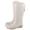 Beige, variant on ZACPNCV Womens Rain Boots Solid Color Waterproof Non Slip High Top Casual Shoes Spring Summer