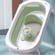 thumbnail image 4 of Asiento de baño para bebé, esquinas redondas, estructura triangular, taburetes de baño con fondo estable para ducha, color verde, 4 of 5