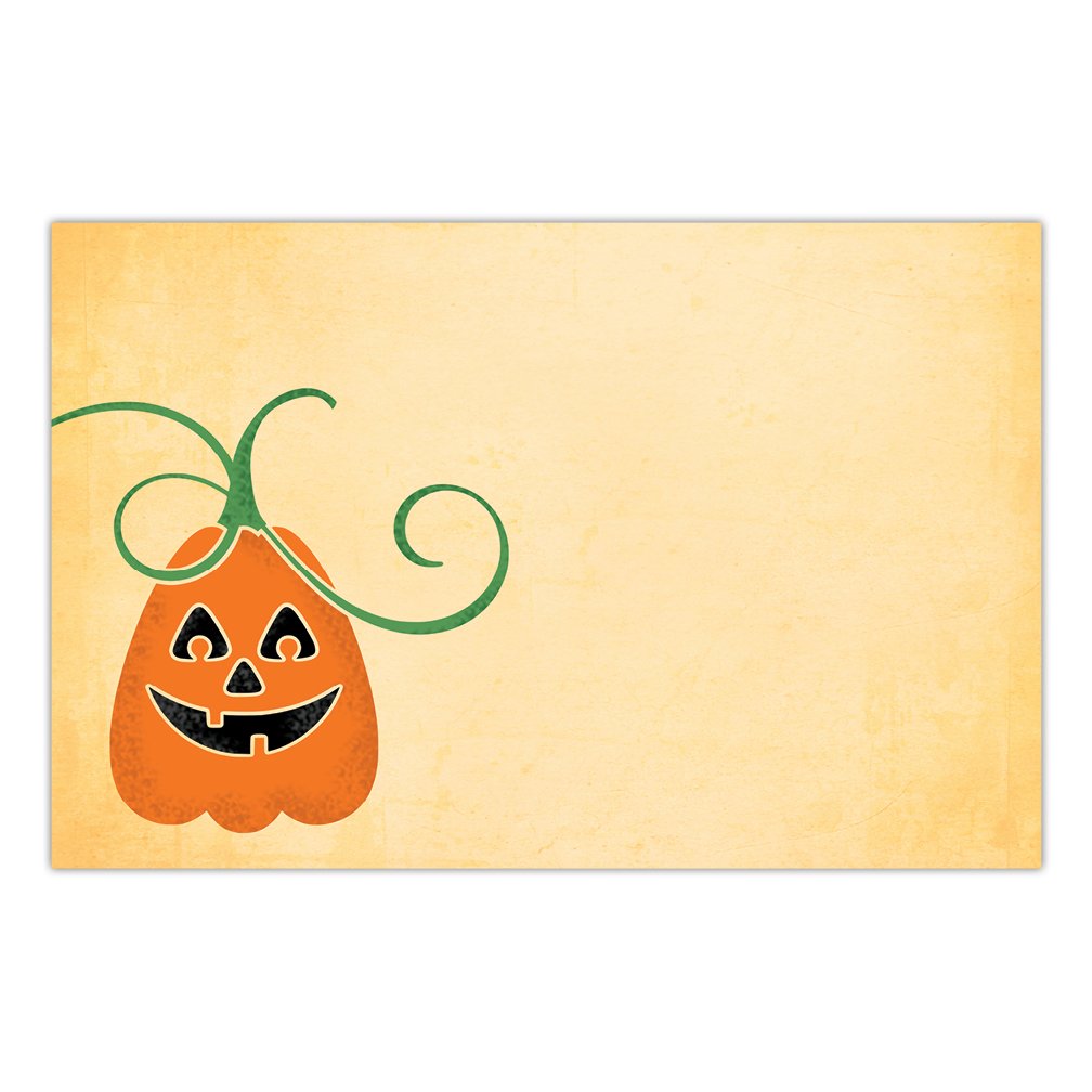 25 Count Halloween Paper Placemats Playful Autumn Pumpkin Adult Teen