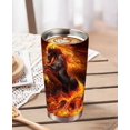 thumbnail image 6 of 20oz Fire Horse Tumbler Cup With Lid , Stainless Steel Double Wall Vacuum Thermos Insulated Travel Coffee Mug(Fire Horse Tumbler)One Tumbler Cup, 6 of 6