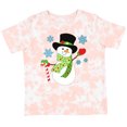 thumbnail image 3 of Inktastic Christmas Snowman in Top Hat with Candy Cane Boys or Girls Toddler T-Shirt, 3 of 5