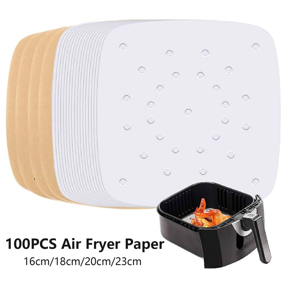 100pcs Parchment Paper Square Non-Stick Baking Cake Pan Liners For Air Fryer 