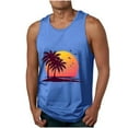 thumbnail image 2 of Titcea Mens Tank Top Round Neck Sleeveless Hawaiian Beach Graphic T Shirts Workout Running Summer Casual Tank Tops, 2 of 5