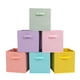 thumbnail image 1 of Bolsas de almacenamiento de tela estéreo, paquete de 6 con asas, cubos plegables, 1 of 7