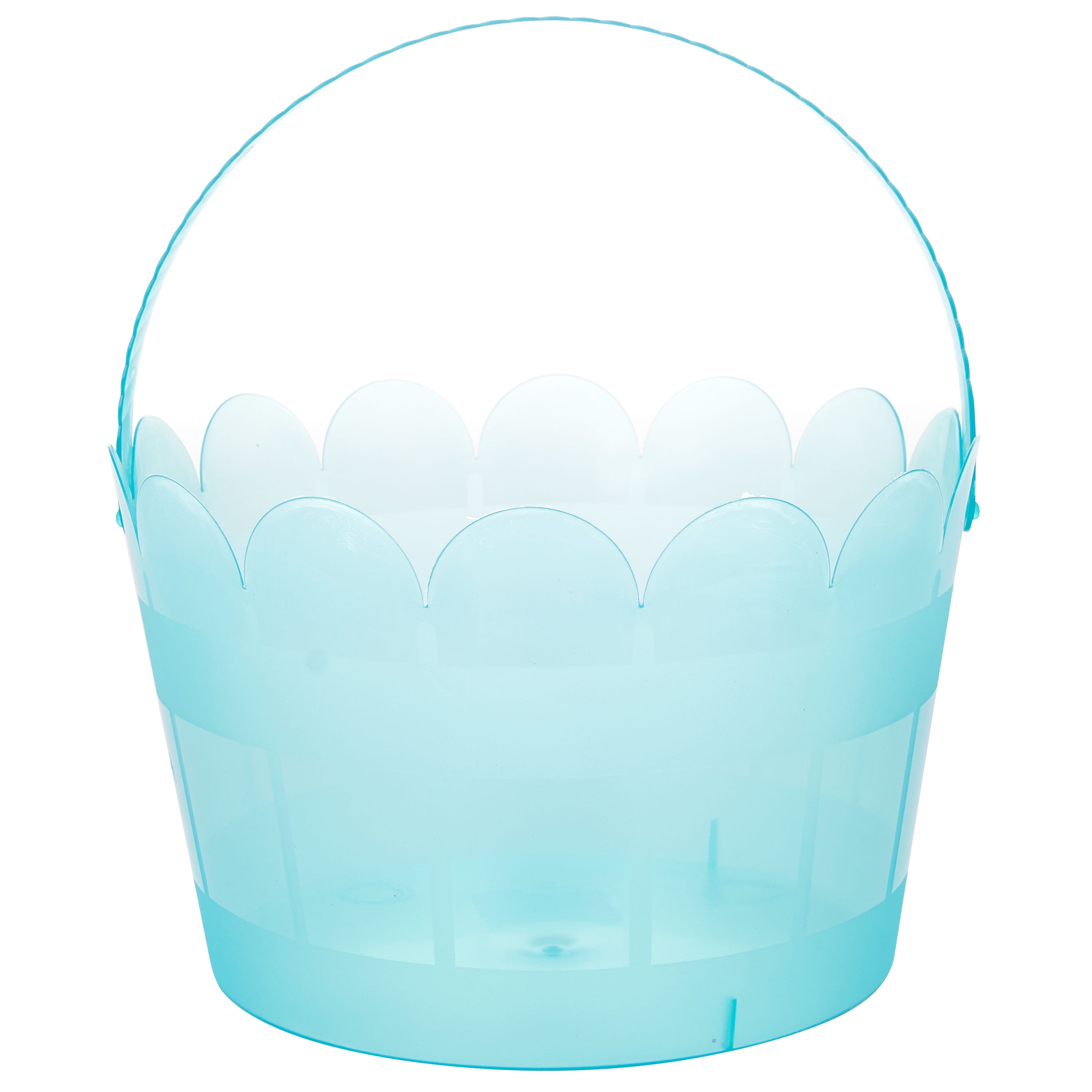 Way to Celebrate Transparent Aqua Easter Basket