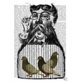 thumbnail image 3 of Fab Funky 15x18 Black Modern Framed Museum Art Print Titled - Pigeon Fancier, 3 of 5